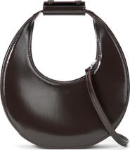 STAUD Mini Moon Leather Bag