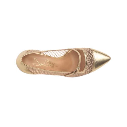 Joan Oloff Shoes Caroline Pump In Gold