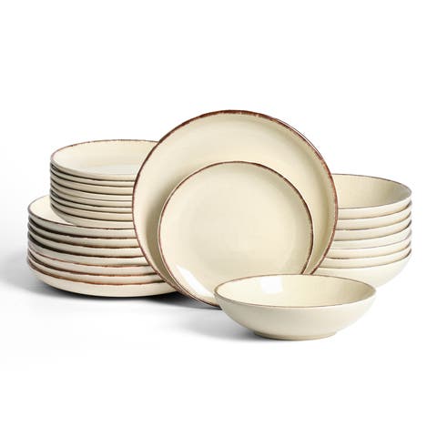 Heath Stoneware 24-Piece Dinnerware Set
