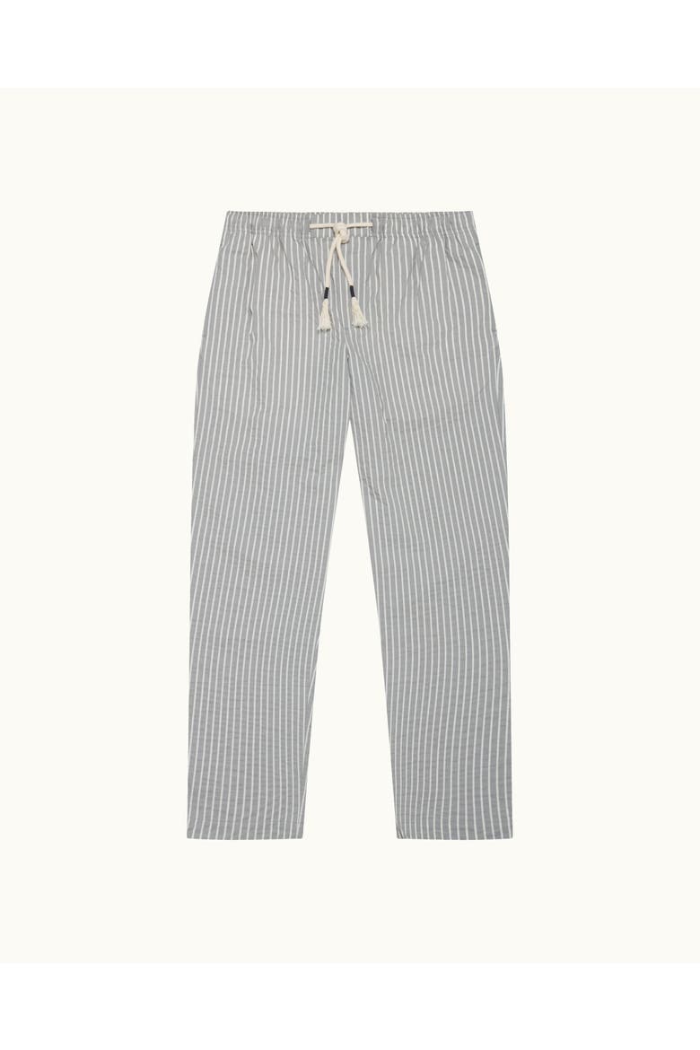 Sonoran Seersucker Relaxed Fit Seersucker Stripe Trousers, Alternate, color, ELEPHANT GREY/LATTE STRIPE