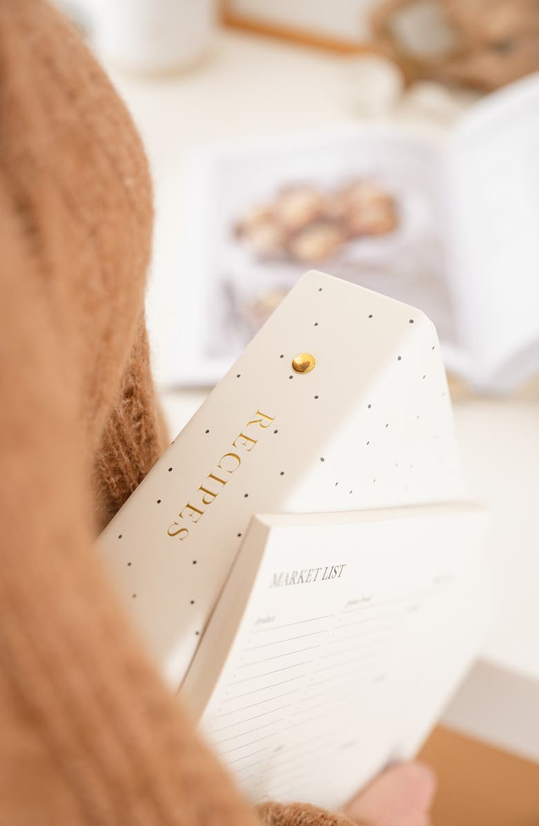 Sugar Paper Recipe Binder, Alternate, color, White