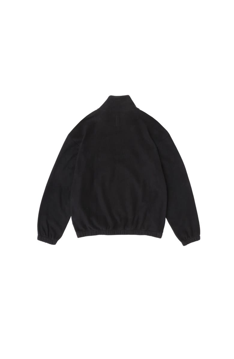 vowels Quarter Zip Fleece, Alternate, color, Black