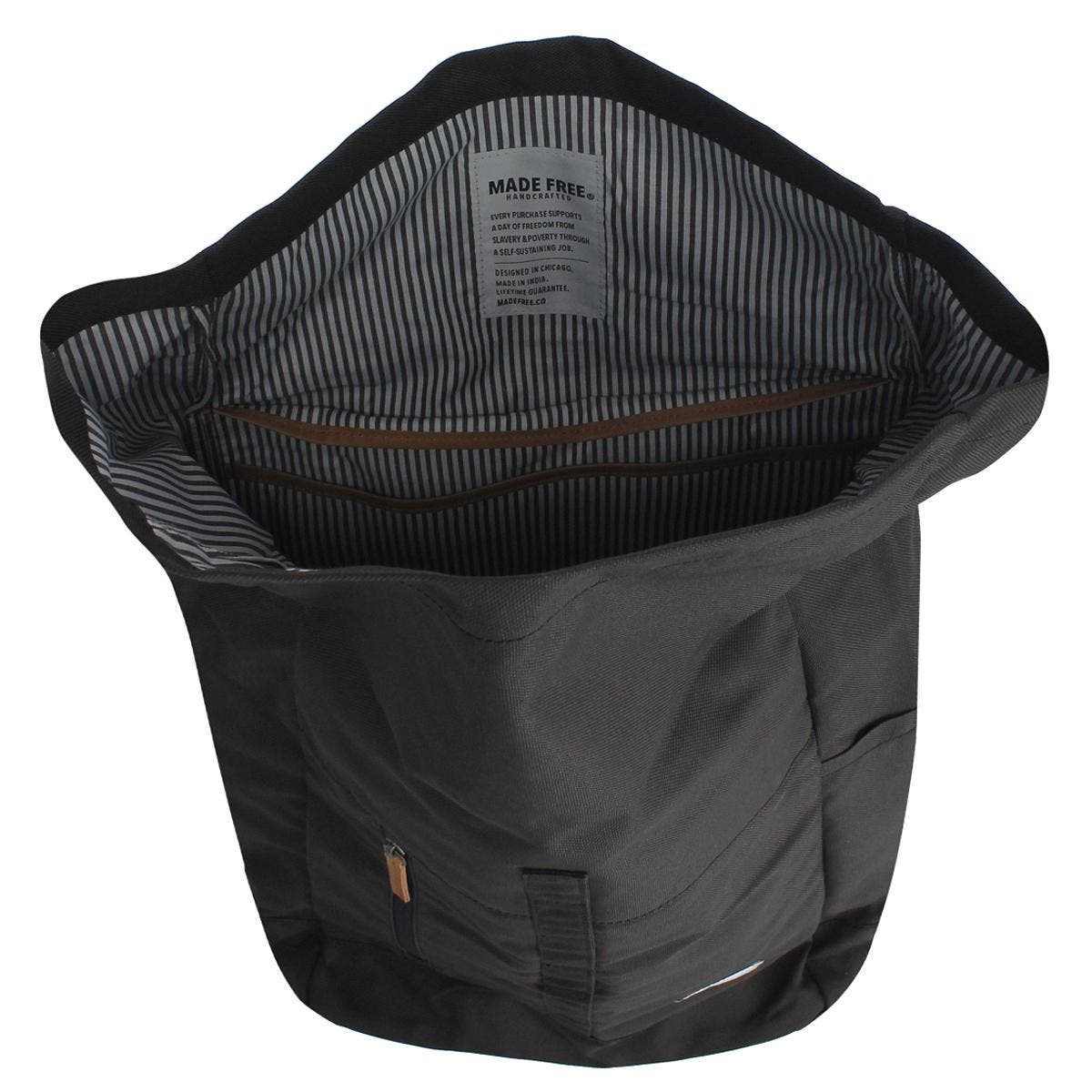 Made Free Roll Top Pack Backpack, Alternate, color, Charcoal