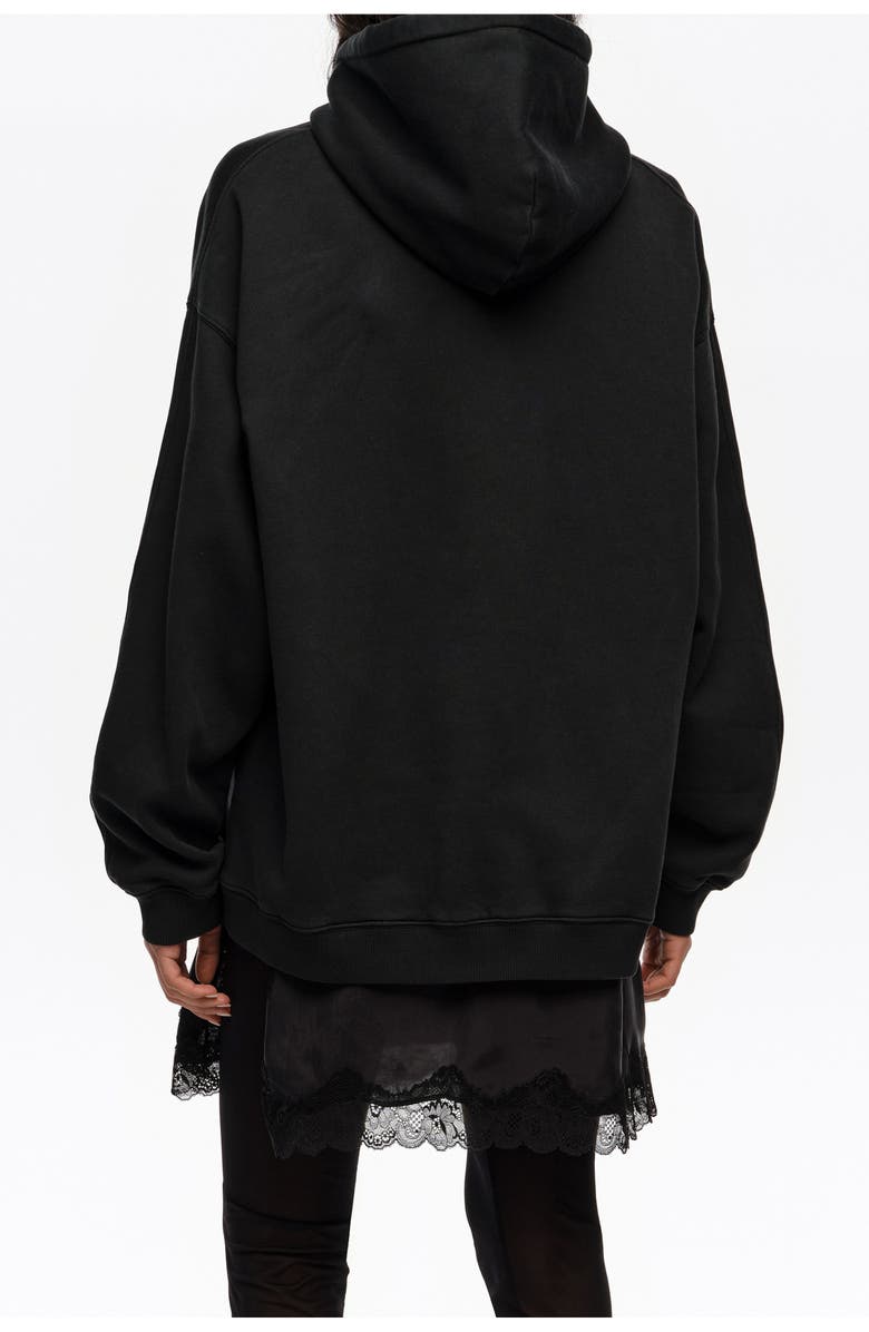 Bimba y Lola Washed Dancers Logo Hooded Sweatshirt, Alternate, color, Washed Black