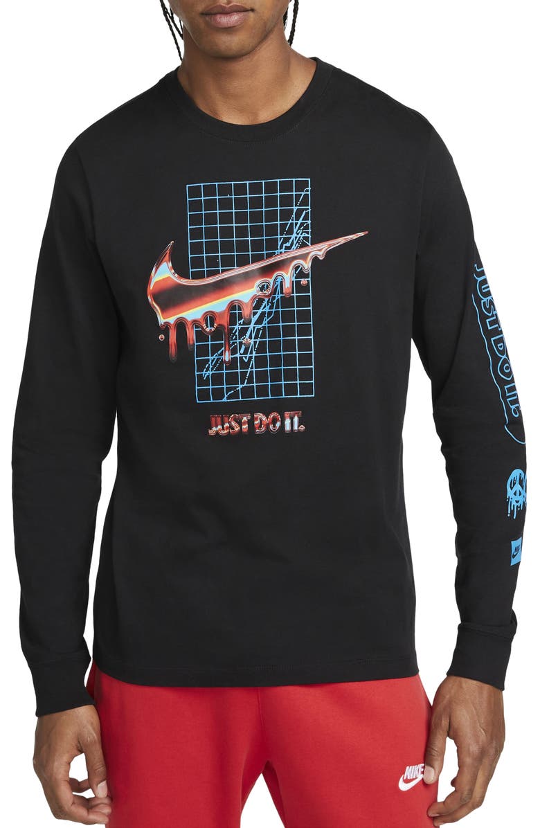 Nike Long Sleeve Graphic Tee, Main, color, 
