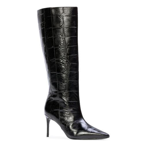 Black Suede Studio Ember 80 Croc Boot In Black