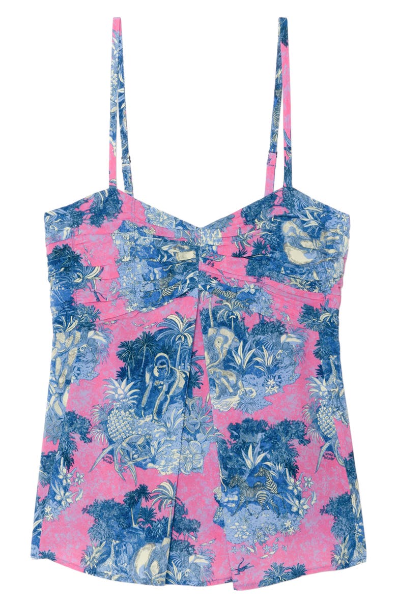 Zadig & Voltaire Cippie Wild Jungle Print Crepe Camisole, Alternate, color, Lady