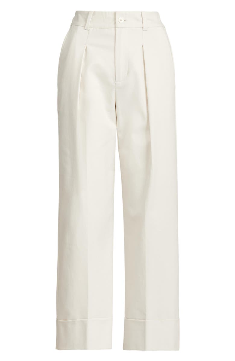 Lauren Ralph Lauren Double Faced Stretch Cotton Ankle Pants, Alternate, color, 