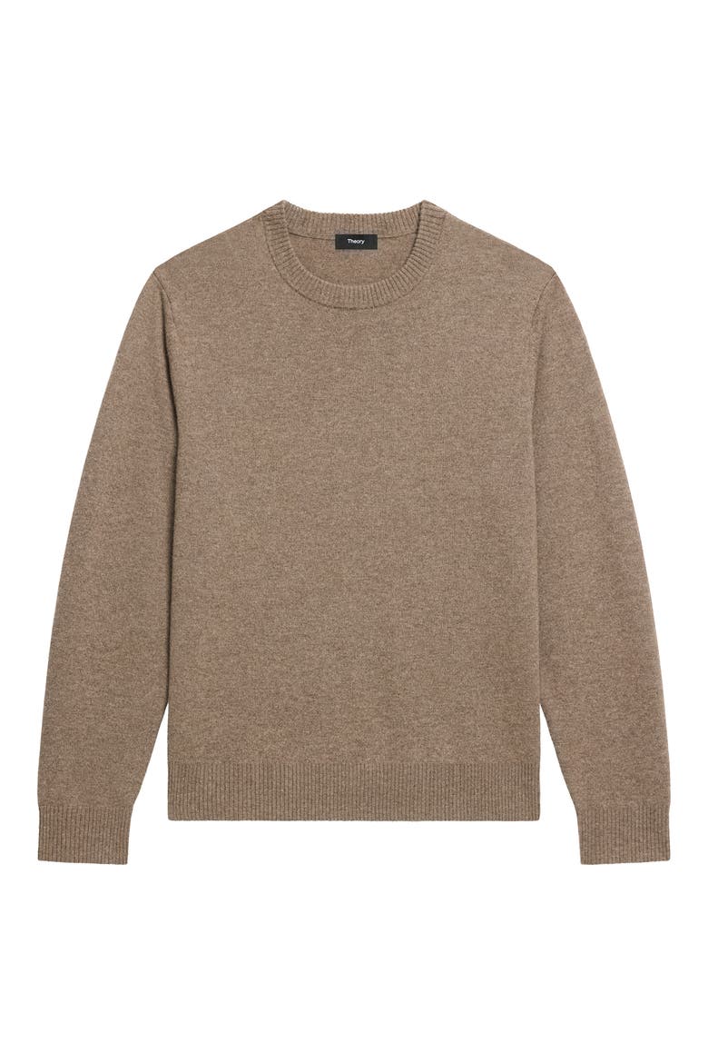 Hilles Cashmere Sweater, Alternate, color, DARK FEATHER MELANGE