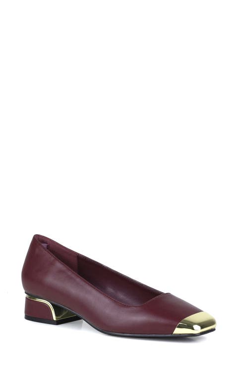 Eagle Tipped Square Toe Pump (Women)