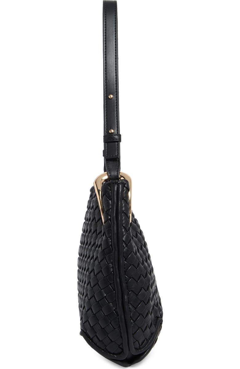 URBAN EXPRESSIONS HANDBAGS Woven Hobo Shoulder Bag, Alternate, color, Black