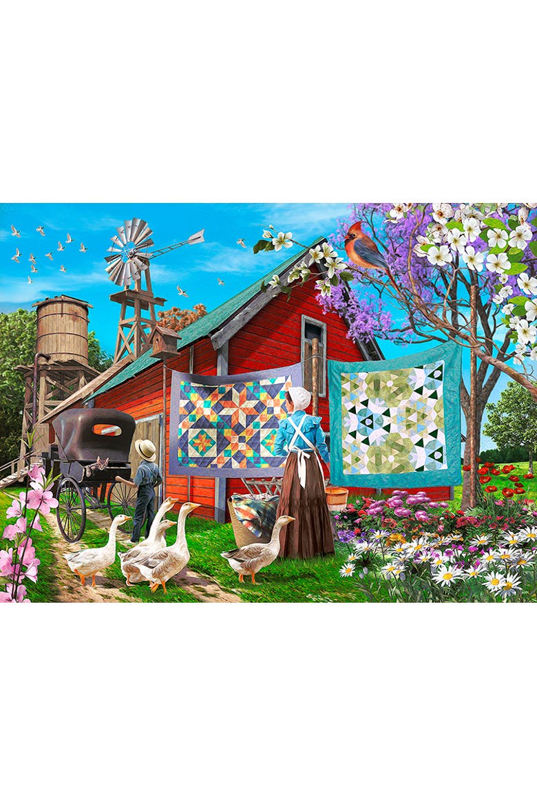 Amish Backyard 1000 piece Jigsaw Puzzle for Adults, Alternate, color, Multicolor