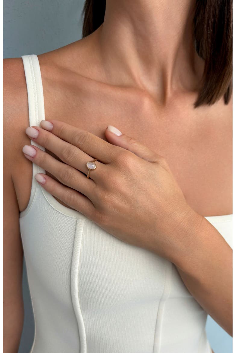 Oval Moonstone Ring, Alternate, color, GOLD/ WHITE