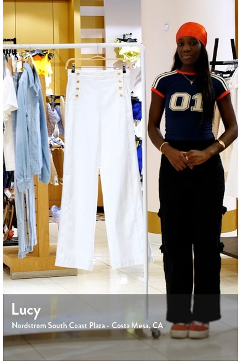 Sailor High Waist Wide Leg Jeans video