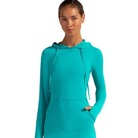 Women's Long Sleeve Sun and UV Protection Hoodie Dress Relaxed