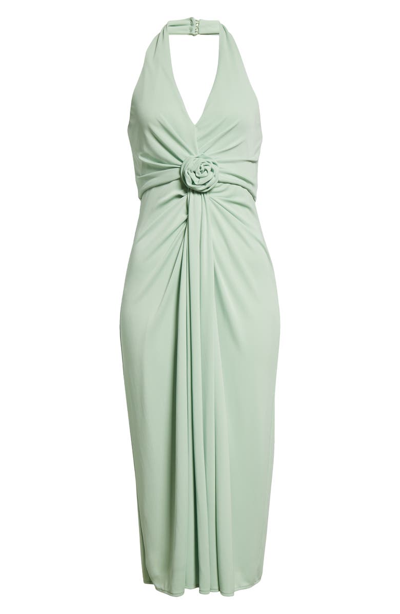 Cinq à Sept Kathleen Halter Maxi Dress, Alternate, color, Patina