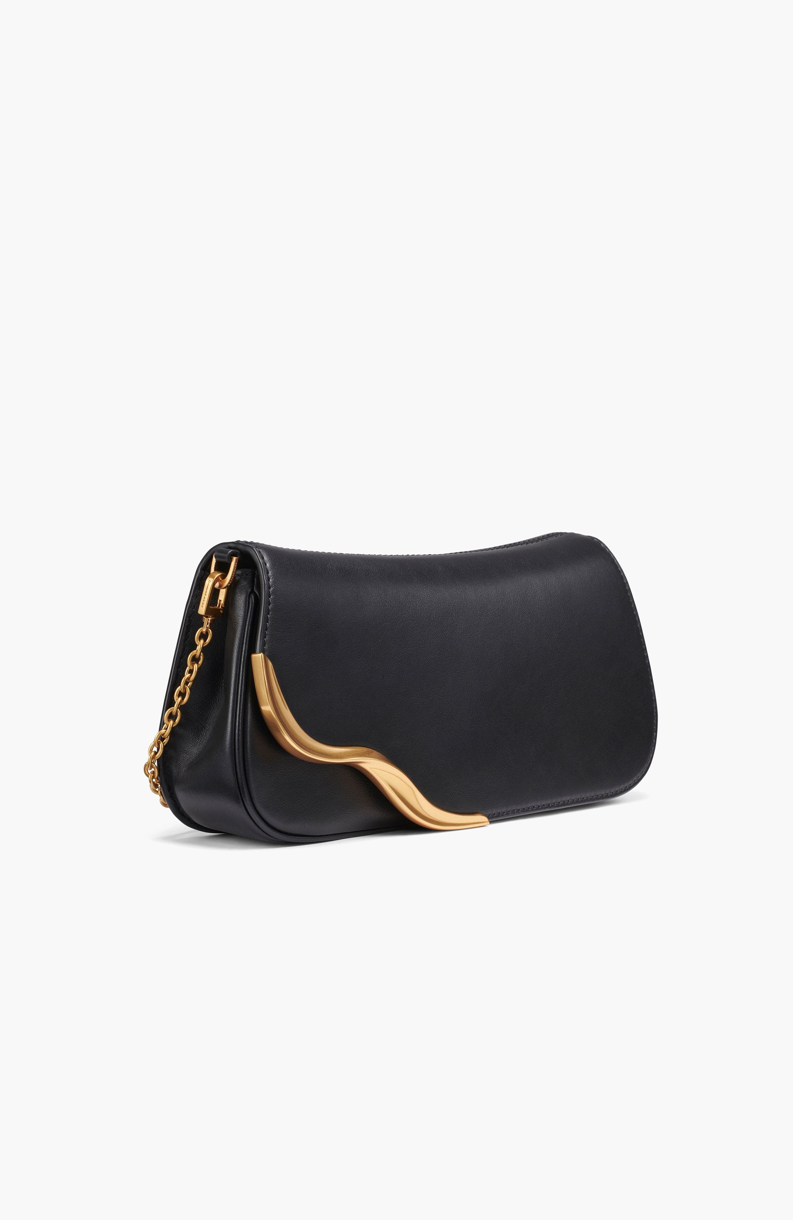 Donna Karan New York Malverne Convertible Clutch, Alternate, color, Black/Gold