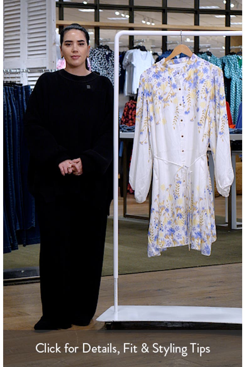 Lilliana Floral Long Sleeve Shirtdress video