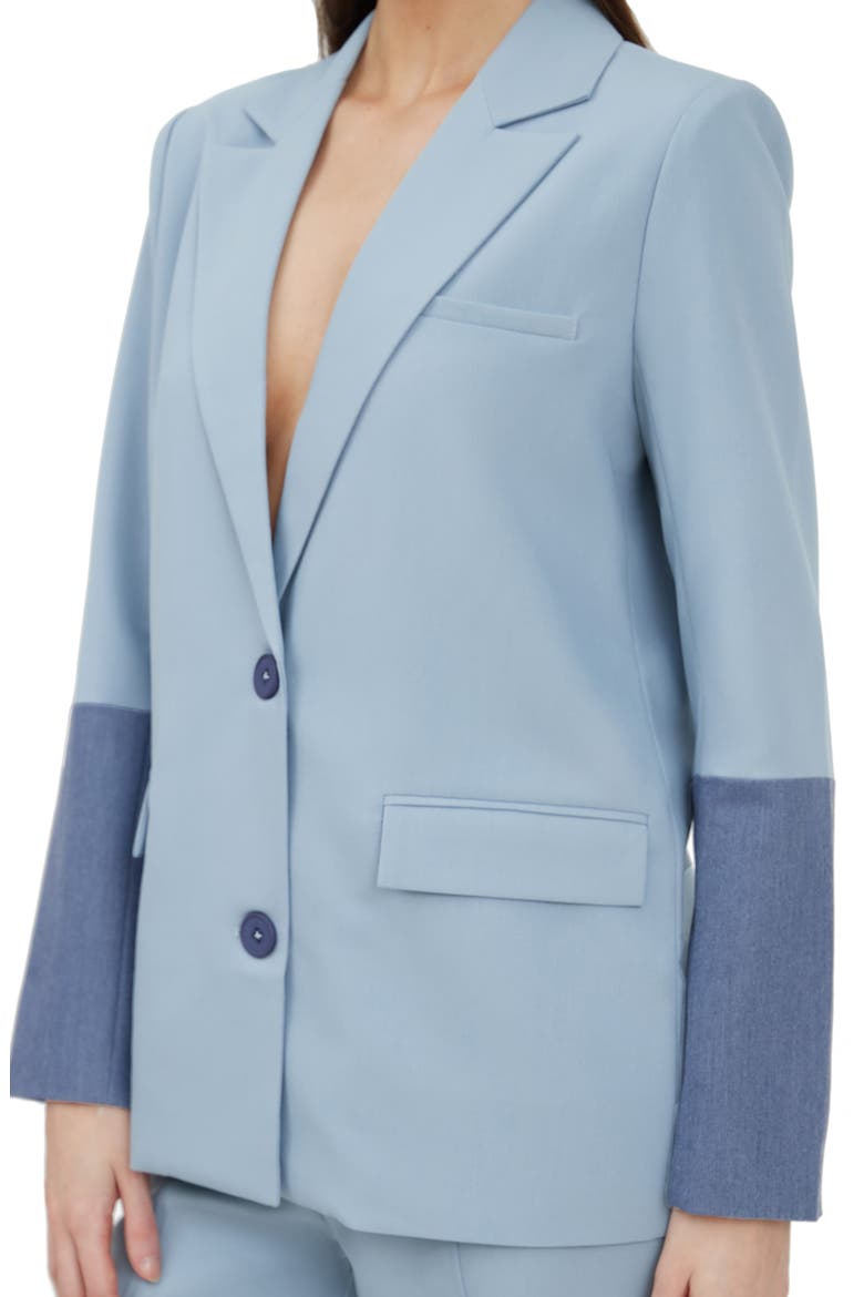 Violet Oversize Blazer, Alternate, color, BLUE