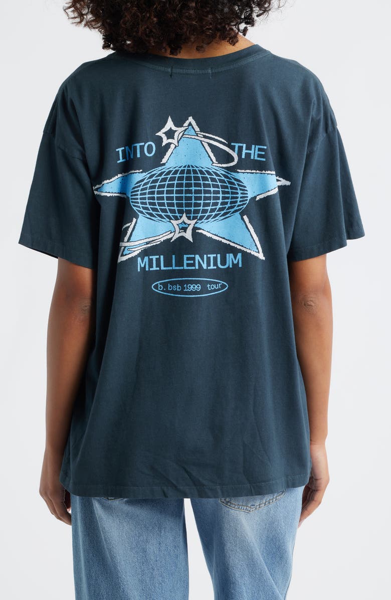 Daydreamer Backstreet Boys Into the Mille Cotton Graphic T-Shirt, Alternate, color, Vintage Black