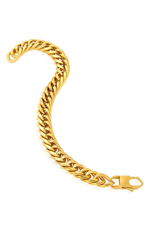 West Coast Jewelry Mens' 11.5mm Curb Link Chain Bracelet In Gold