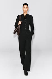 COS Merino Wool Blend Straight-Leg Pants