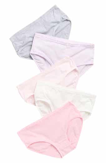 Laura Ashley Kids' 5-Pack Assorted Stretch Cotton Briefs