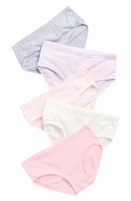 Laura Ashley Kids' 5-Pack Assorted Stretch Cotton Briefs
