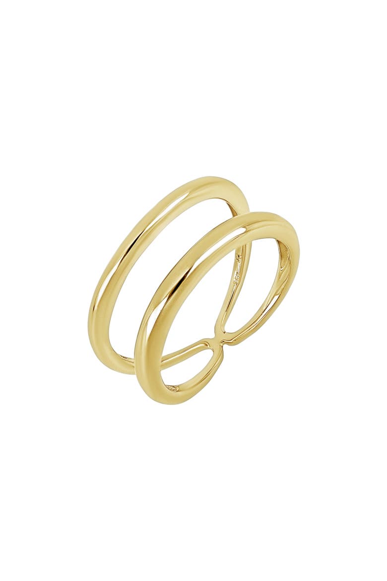 14K Gold Double Band Ring (Nordstrom Exclusive), Main, color, 14K YELLOW GOLD