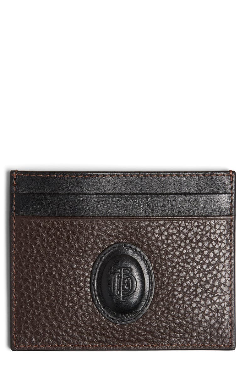 Fennd Leather Cardholder, Main, color, BROWN TAN