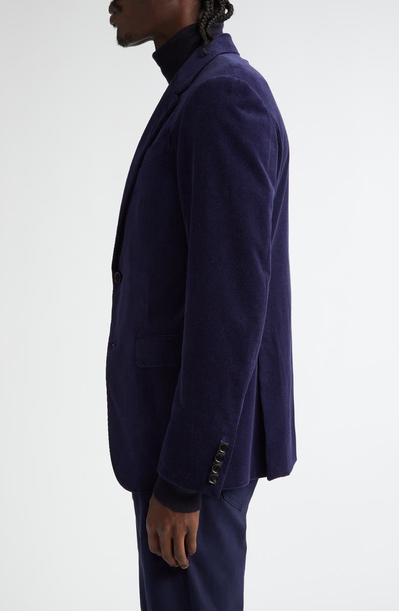 ZEGNA Cashco Stretch Cotton & Cashmere Corduroy Blazer, Alternate, color, Navy