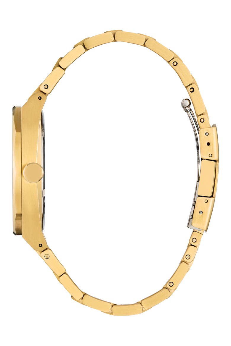 Sport Luxury Integrated Bracelet Watch, 40mm, Alternate, color, BLUE/ GOLD-TONE