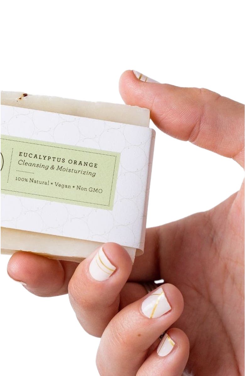 Lizush Natural Cold Process Soap Bar Set of 2, Main, color, Eucalyptus