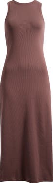 Nordstrom Stretch Microrib Tank Dress