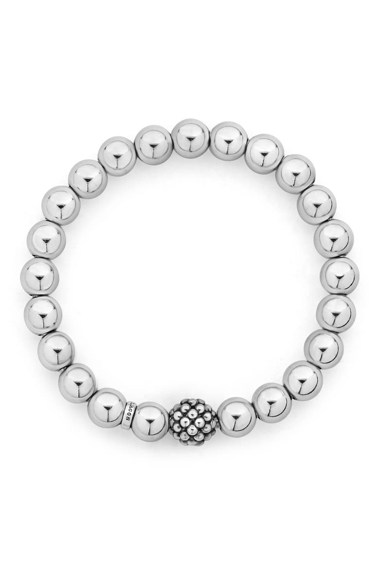 Signature Caviar Lattice Ball Stretch Bracelet video