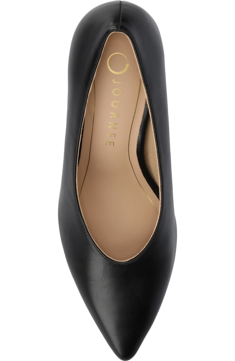 Journee Collection Danika Pointed Toe Pump, Alternate, color, Black