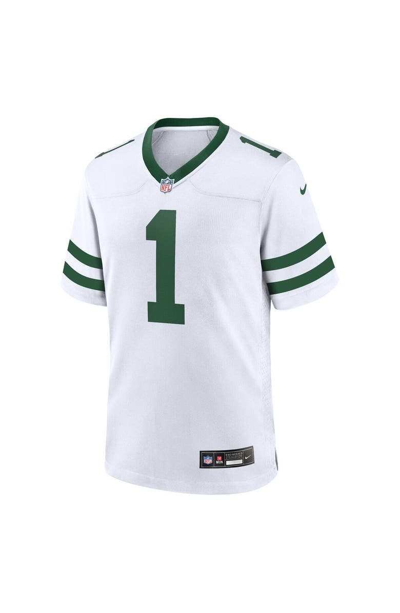 Nike Men's Nike Ahmad Sauce Gardner White New York Jets Legacy Player Game Jersey, Alternate, color, White