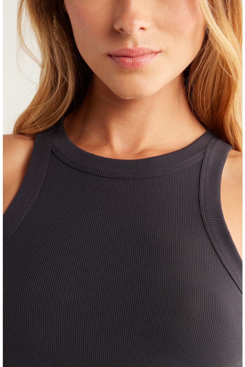 Go-To Rib Performance Tank, Alternate, color, BLACK
