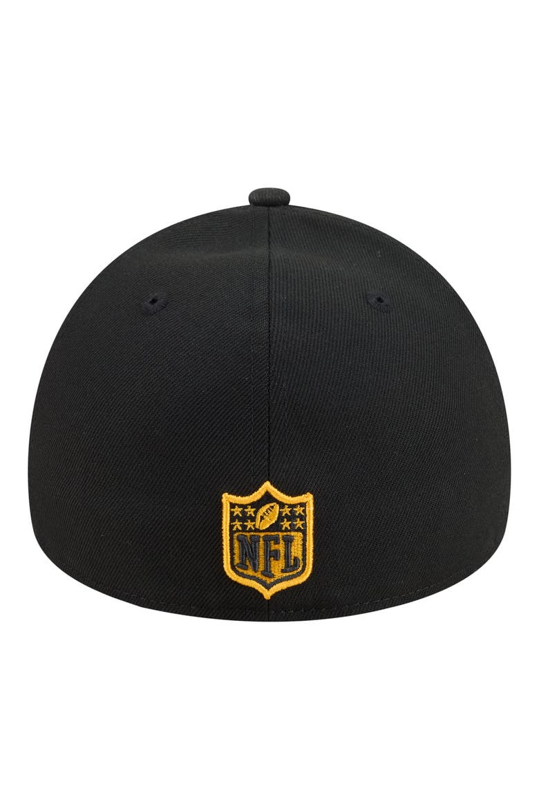 Men's New Era  Black Pittsburgh Steelers A-Frame 59FORTY Fitted Hat, Alternate, color, Black