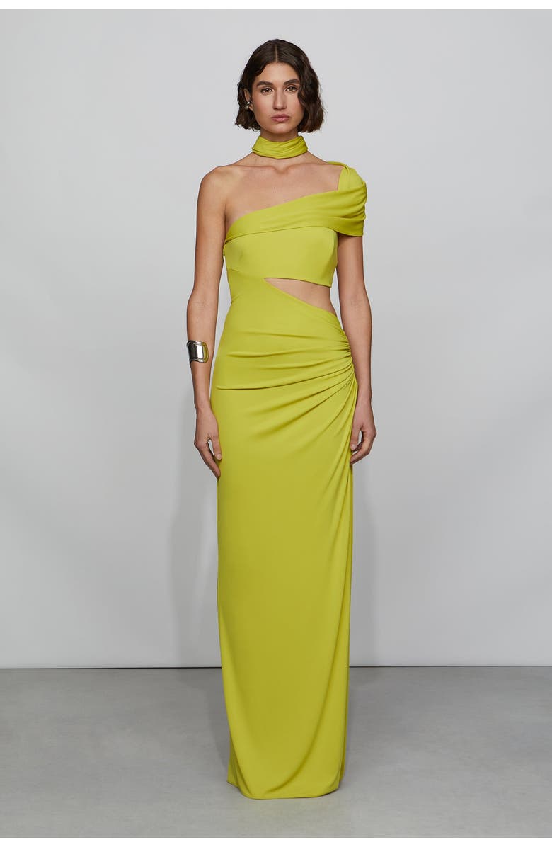 Et Ochs Ara Gown, Main, color, Chartreuse