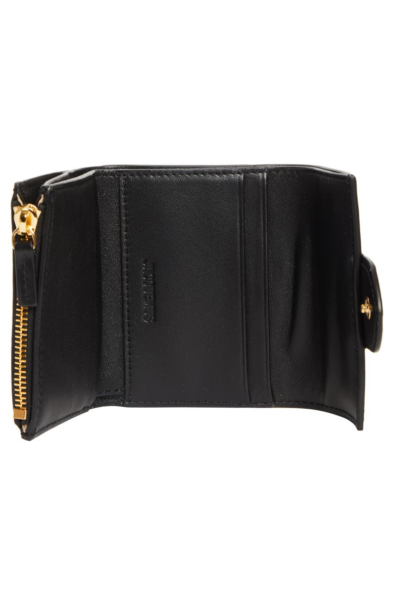 Jacquemus The Bambino Leather Wallet, Alternate, color, Black 990