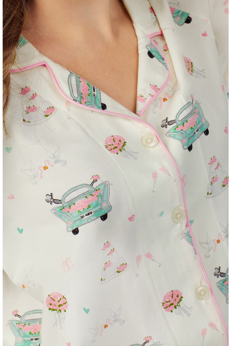 Stretch Organic Cotton Pajamas, Alternate, color, JUST MARRIED