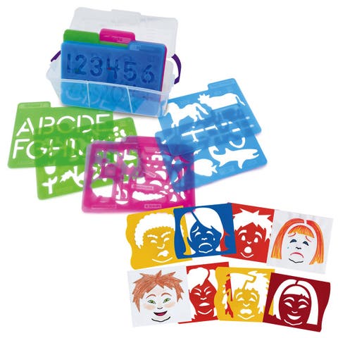 Stencil Mill Set - ABCs, 123s, Animals, People & Emotions