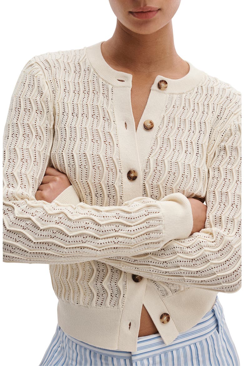 Leslie Knit Cardigan, Alternate, color, IVORY