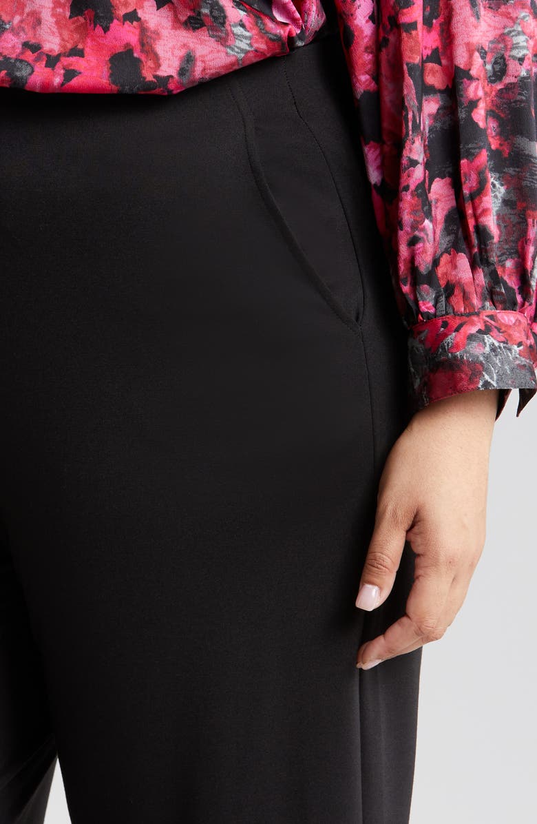 NIC+ZOE Drapey Ponte Ankle Wide Leg Pants, Alternate, color,