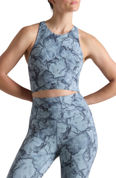 Revive Print Longline Sports Bra
