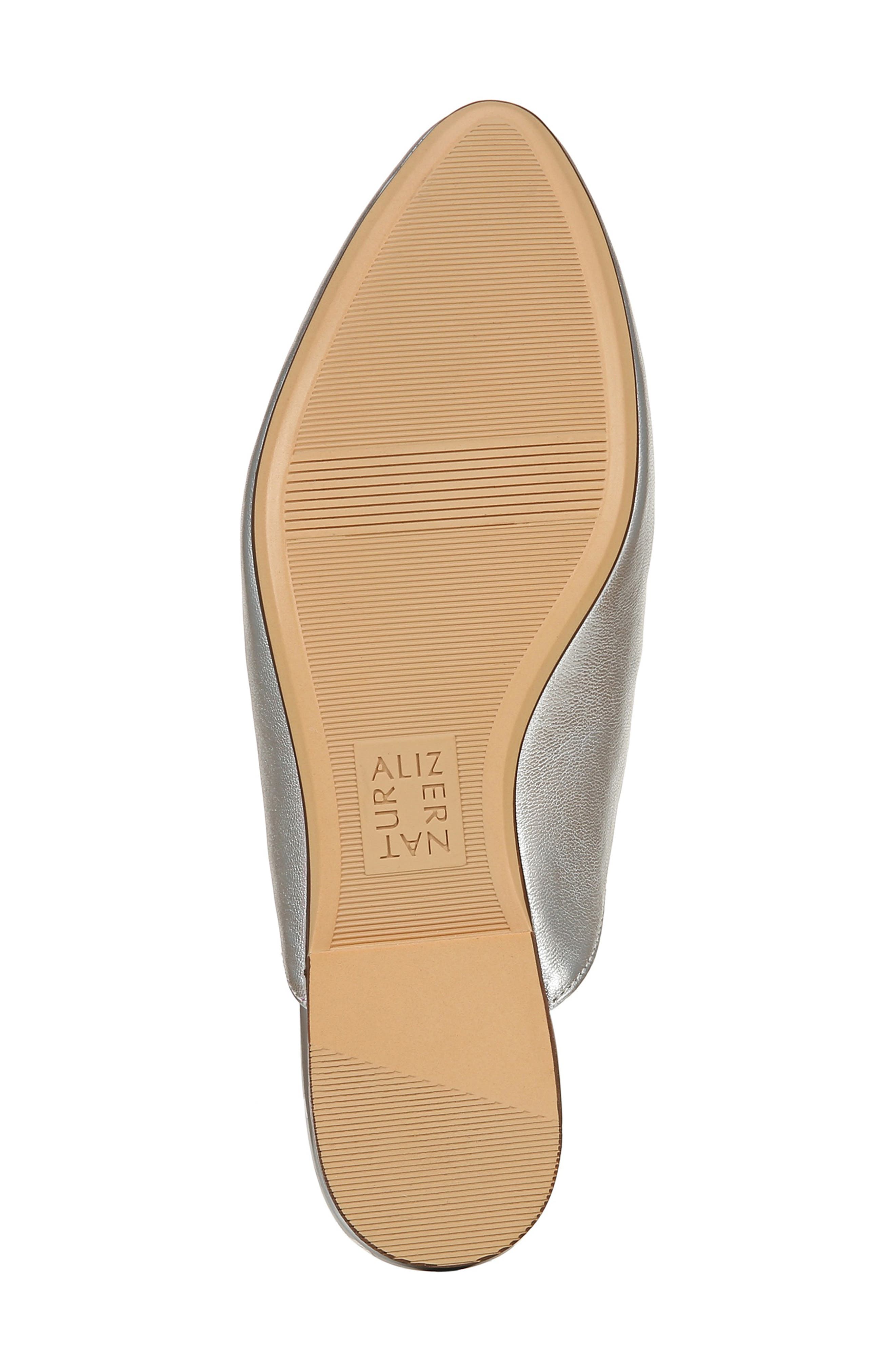 Leanna Mule, Alternate, color, SILVER LEATHER