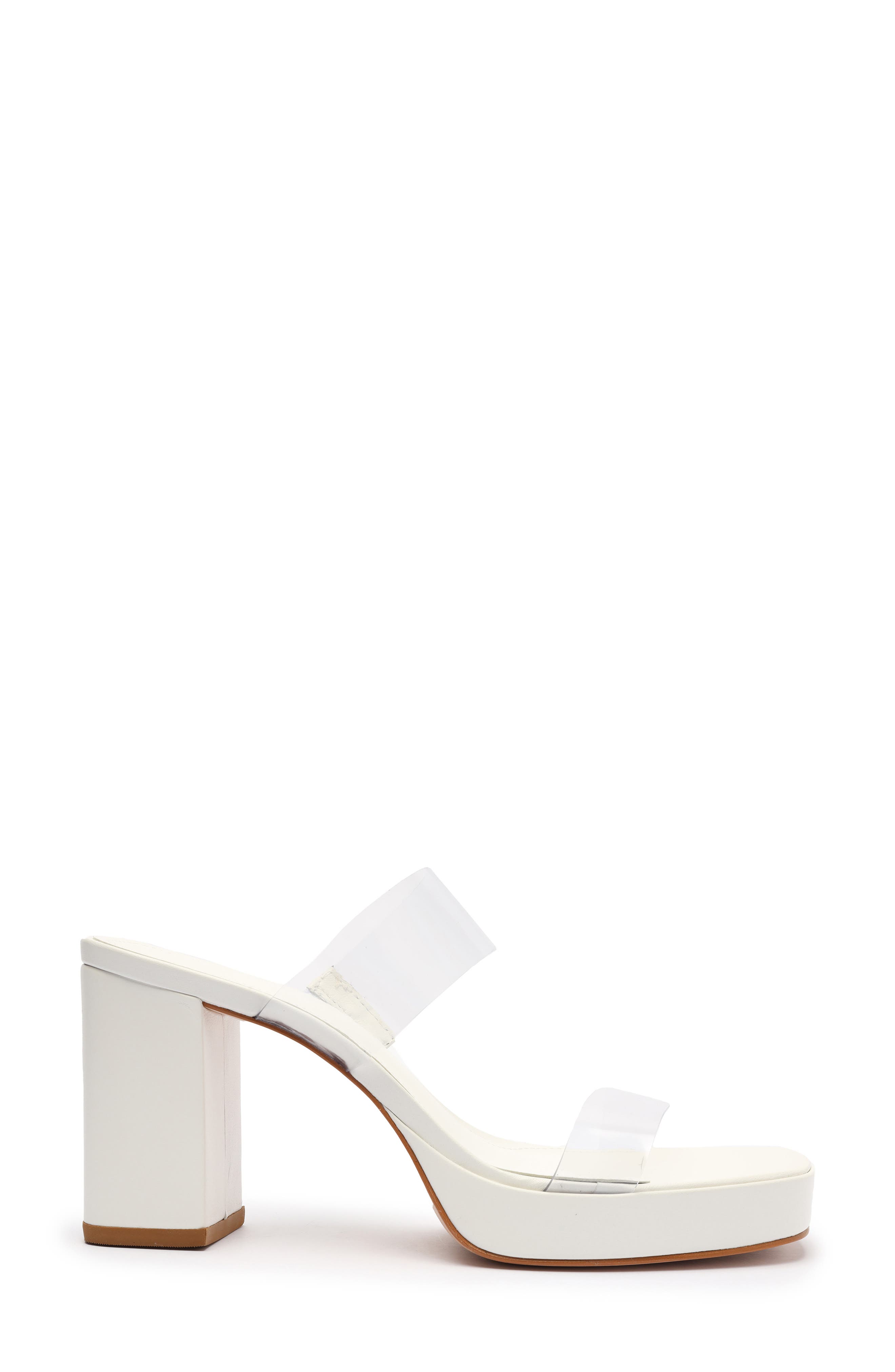 Ariella Platform Sandal, Alternate, color, TRANSPARENTE/WHITE