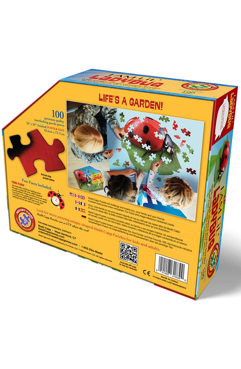 Madd Capp Lil Ladybug 100 Piece Jigsaw Puzzle, Alternate, color, Multicolored