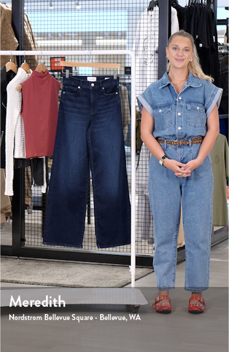 Le Slim Palazzo High Waist Wide Leg Jeans, sales video thumbnail